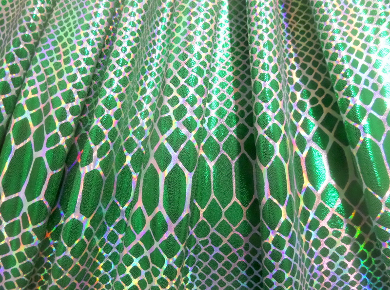 3.Green Abstract Holo Foil